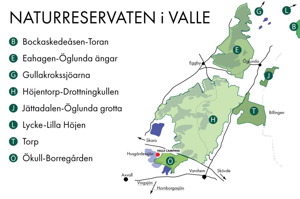 Naturreservaten i Valle